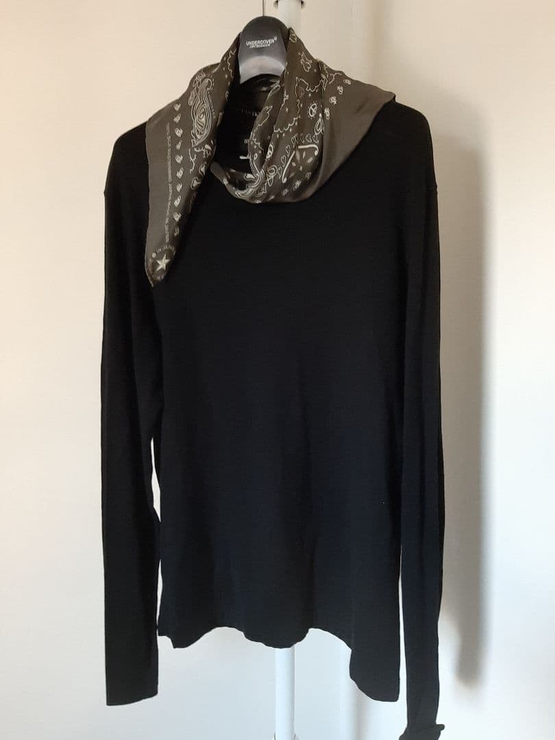 美品マスターマインド BANDANA シルクバンダナ長袖Tシャツ TEE