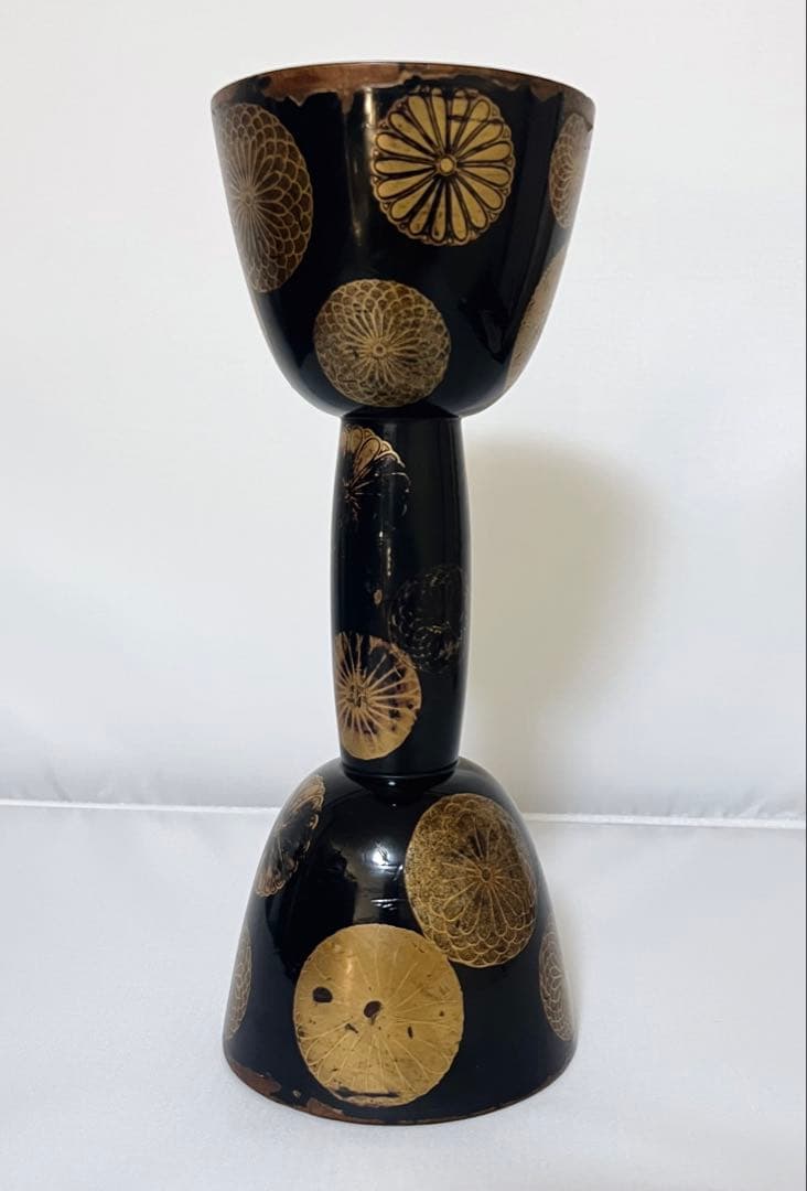 小鼓　胴　菊蒔絵