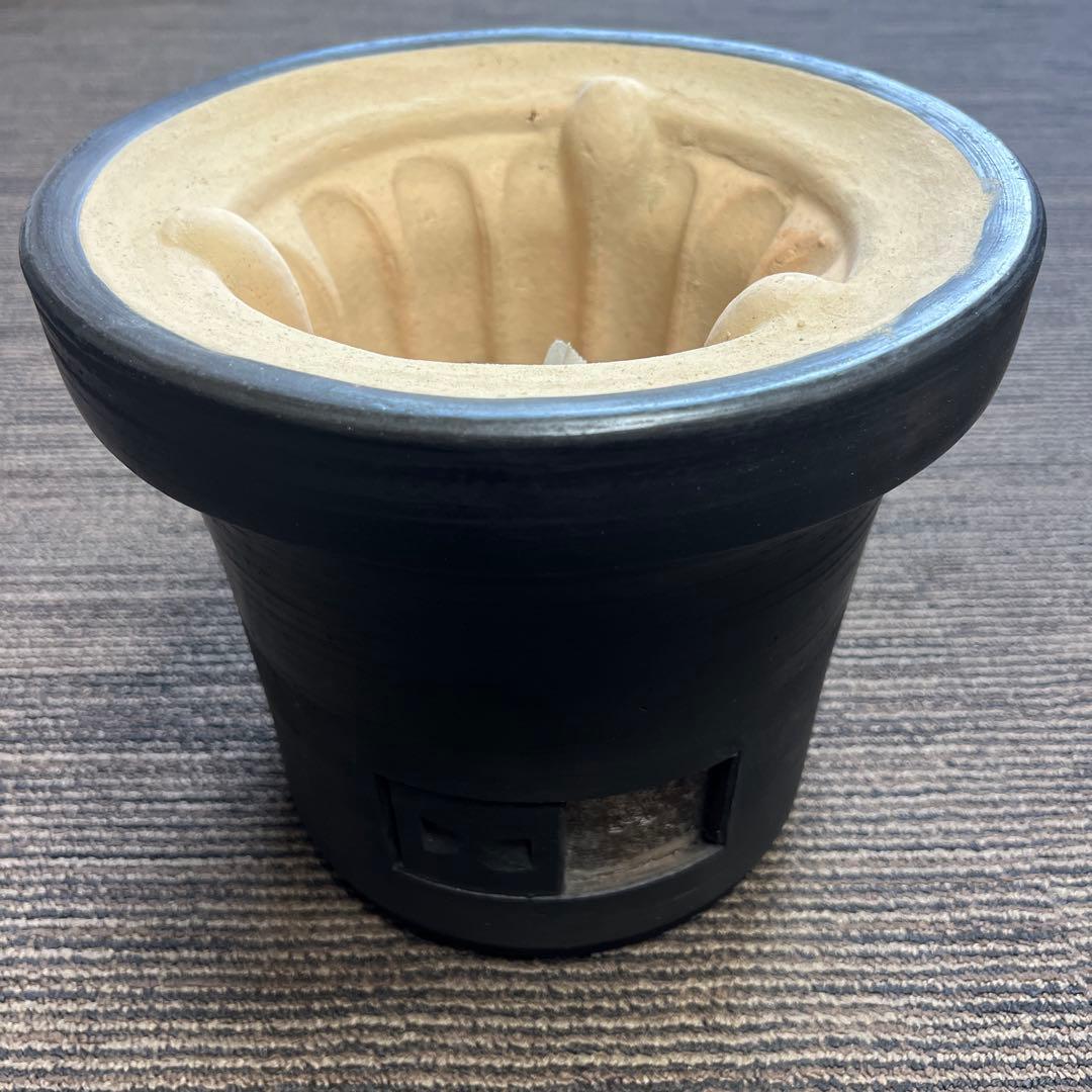 三河黒七輪　三河特産炭火焼きコンロ　特選七輪上置