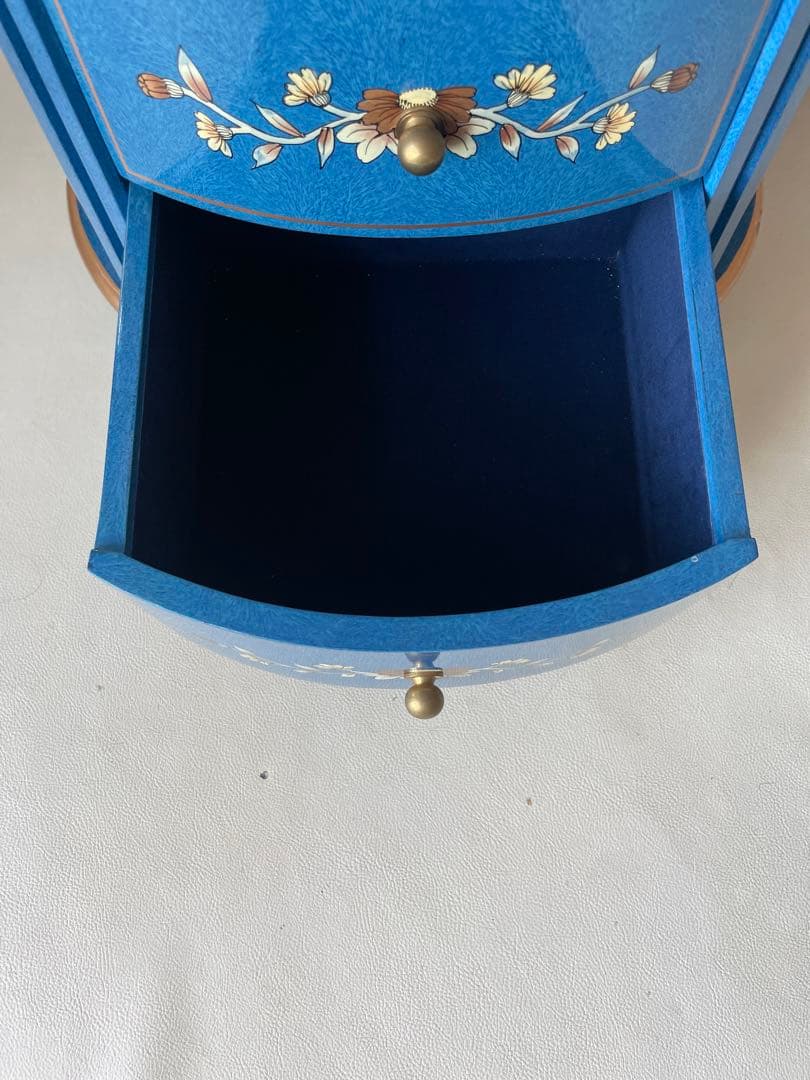 象嵌 象嵌細工 5段チェスト 小引き出し 電話台 サイドテーブル キャビネット