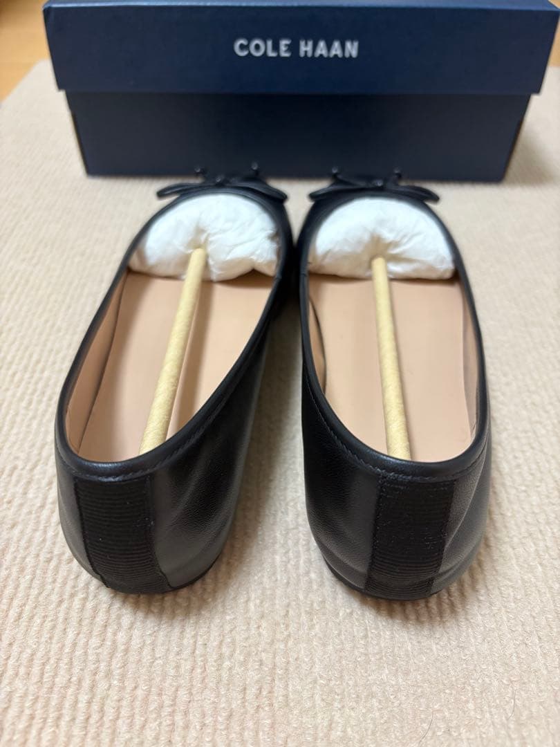 【新品、未使用】コールハーン　ヤラ　ソフレ　バレエシューズ　ブラック　リボン付き