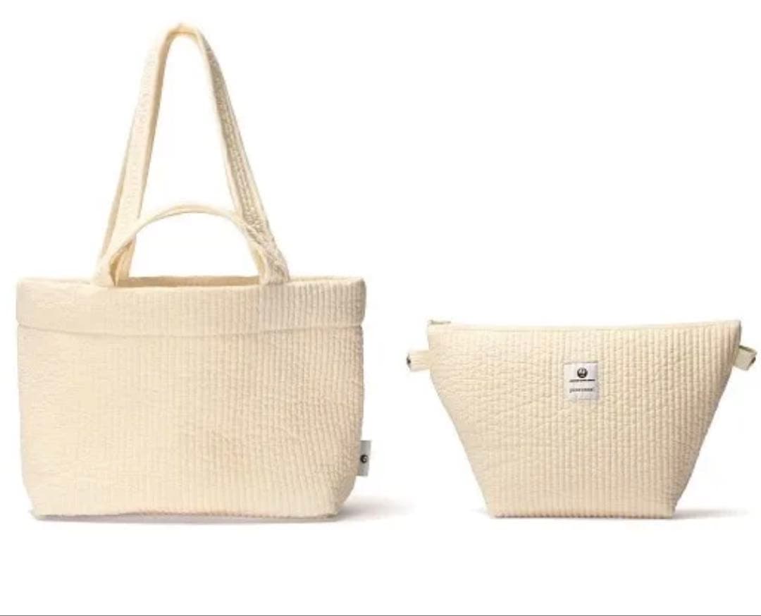 【サファイア】ピオヌンナル×JAL トートバッグ　ヴィクトリア　底板付き