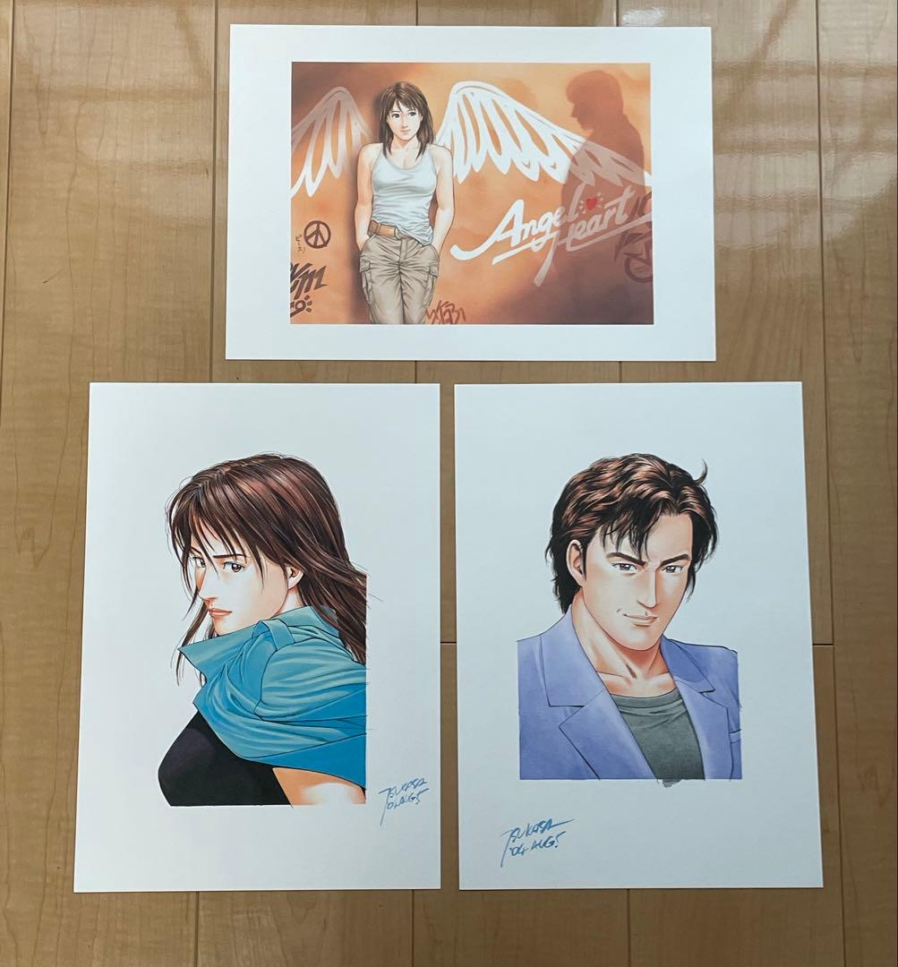 「エンジェル・ハート」累計1000万部突破記念　複製原画１８枚セット　北条司