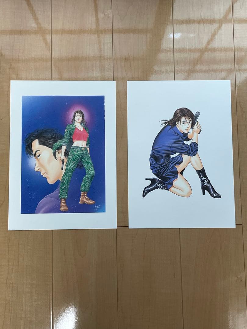 「エンジェル・ハート」累計1000万部突破記念　複製原画１８枚セット　北条司