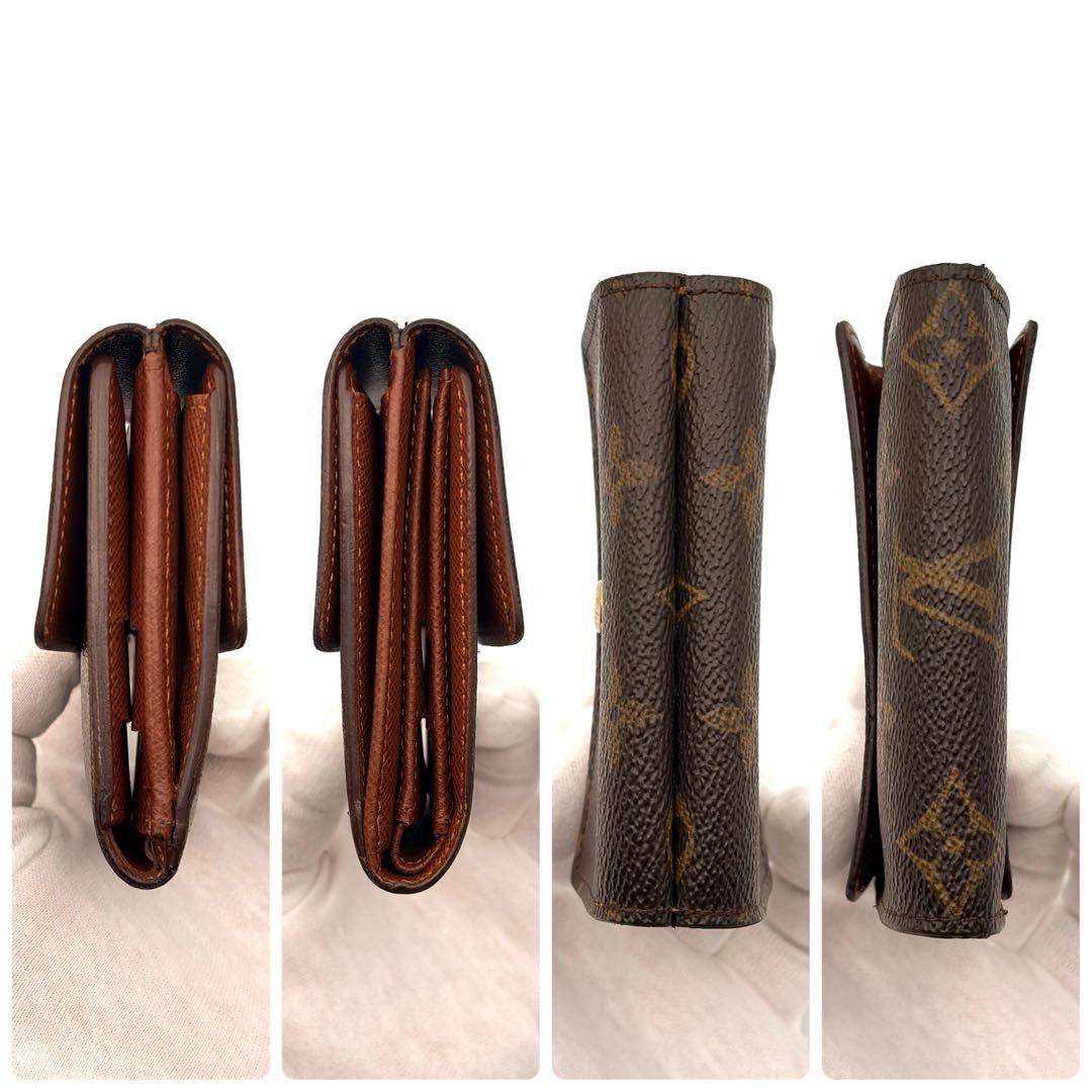 【特美品】ルイヴィトン ポルトモネ ビエ カルトクレディ モノグラム 三つ折り