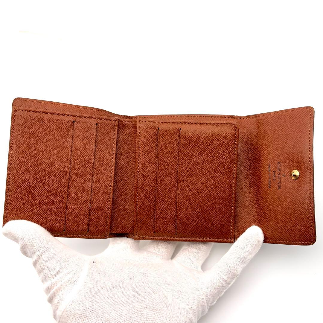 【特美品】ルイヴィトン ポルトモネ ビエ カルトクレディ モノグラム 三つ折り