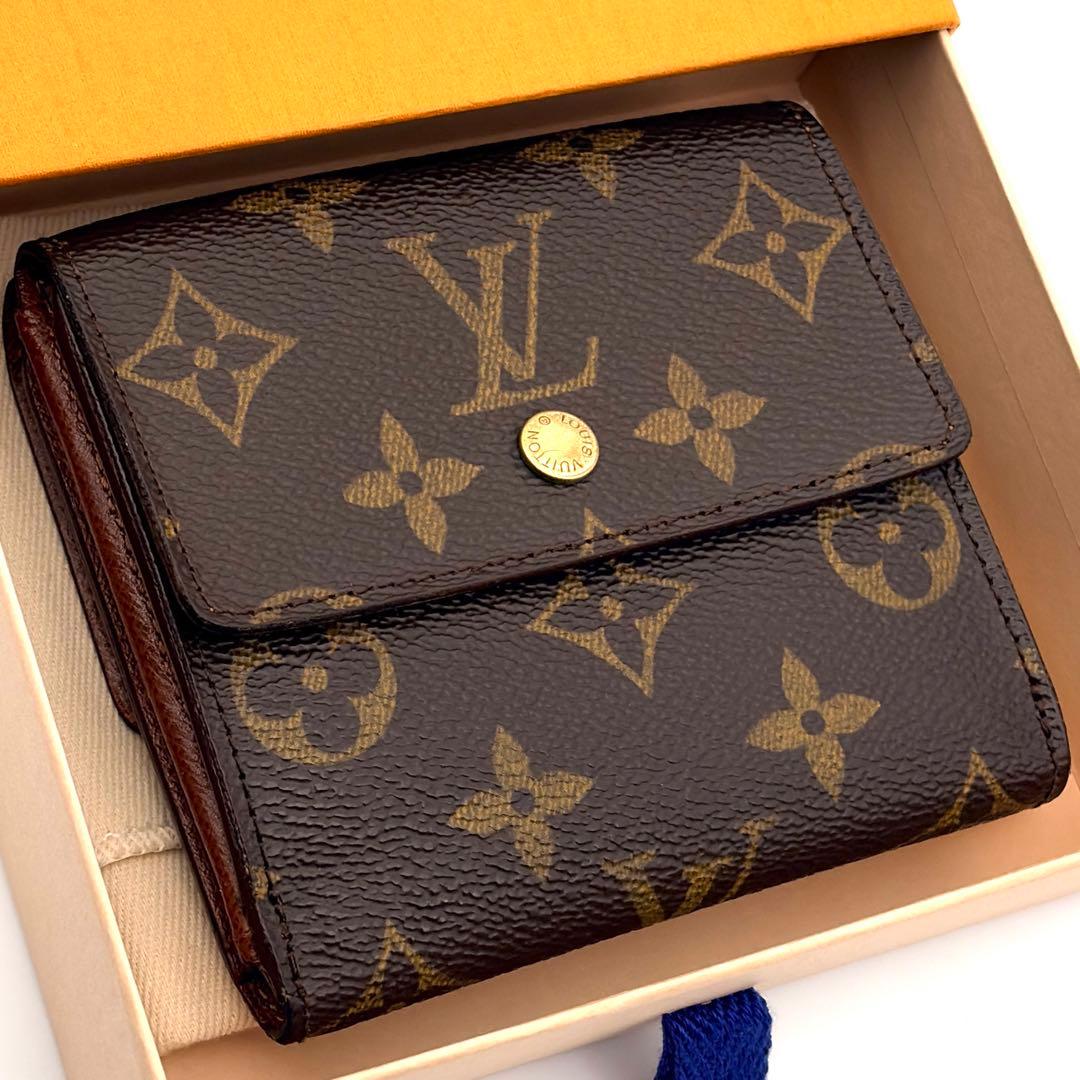 【特美品】ルイヴィトン ポルトモネ ビエ カルトクレディ モノグラム 三つ折り