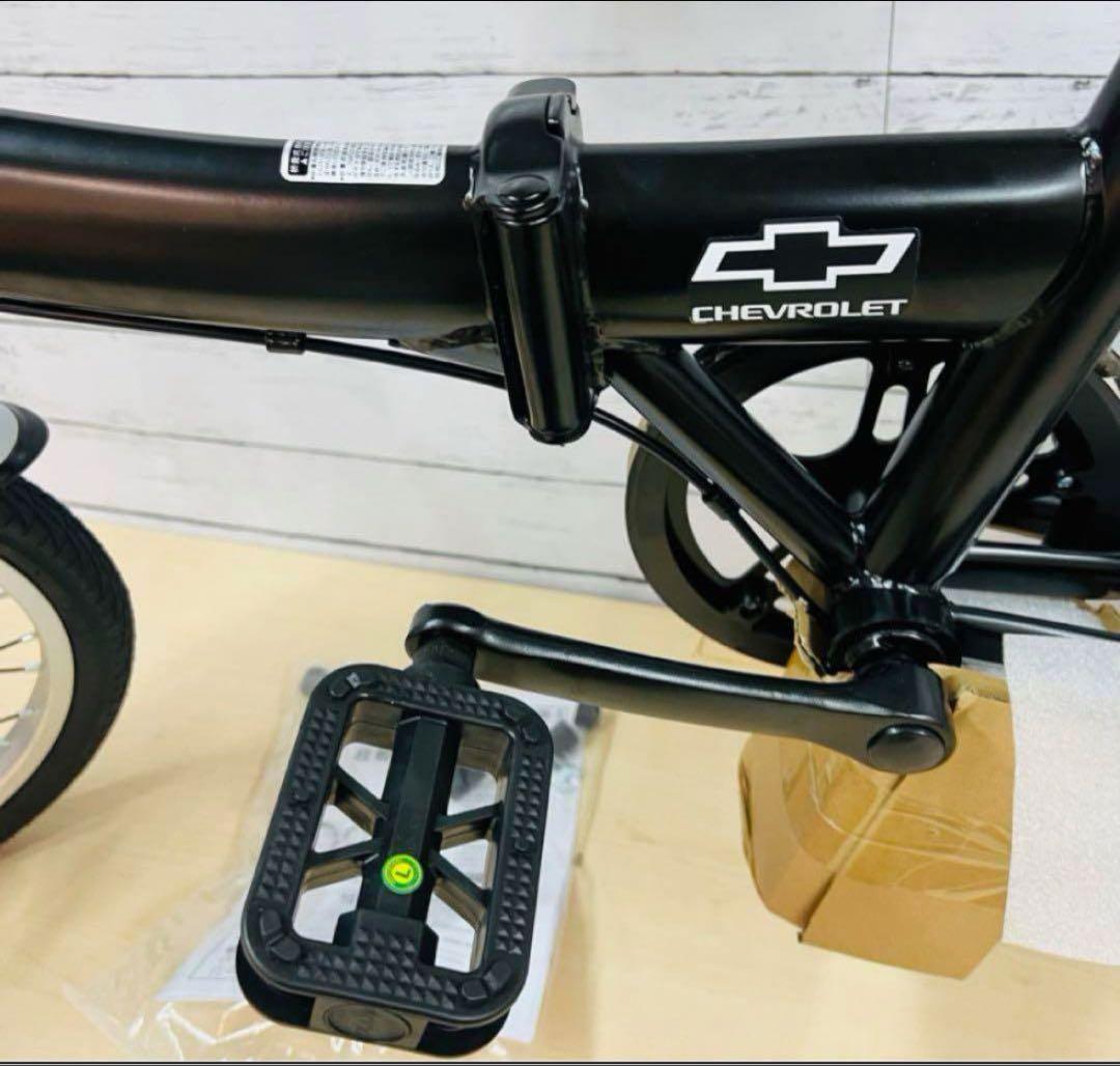 CHEVROLET ミムゴ 16インチ 折り畳み自転車ブラック