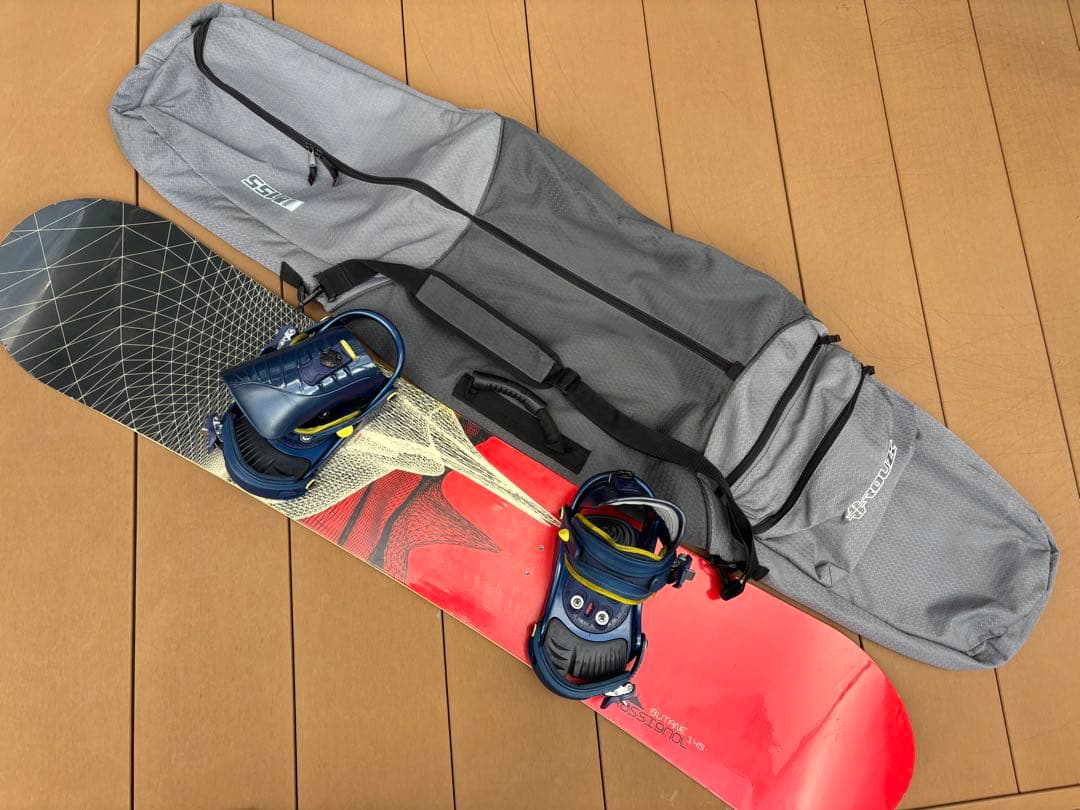 Rossignol 145cm スノーボード＋バインディング＋ケース　セット