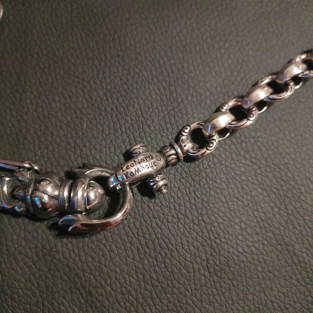 レナードカムホートタイプ　シルバーウォレットチェーン　ネックレス　セット