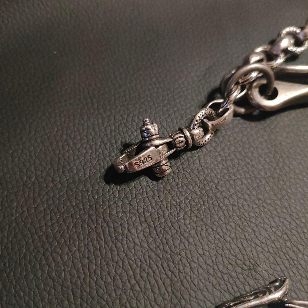 レナードカムホートタイプ　シルバーウォレットチェーン　ネックレス　セット