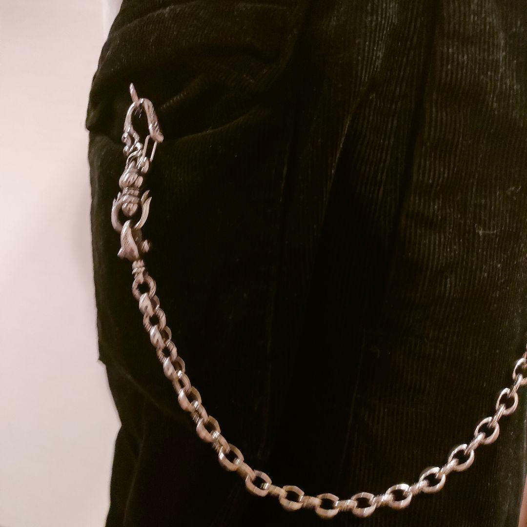 レナードカムホートタイプ　シルバーウォレットチェーン　ネックレス　セット