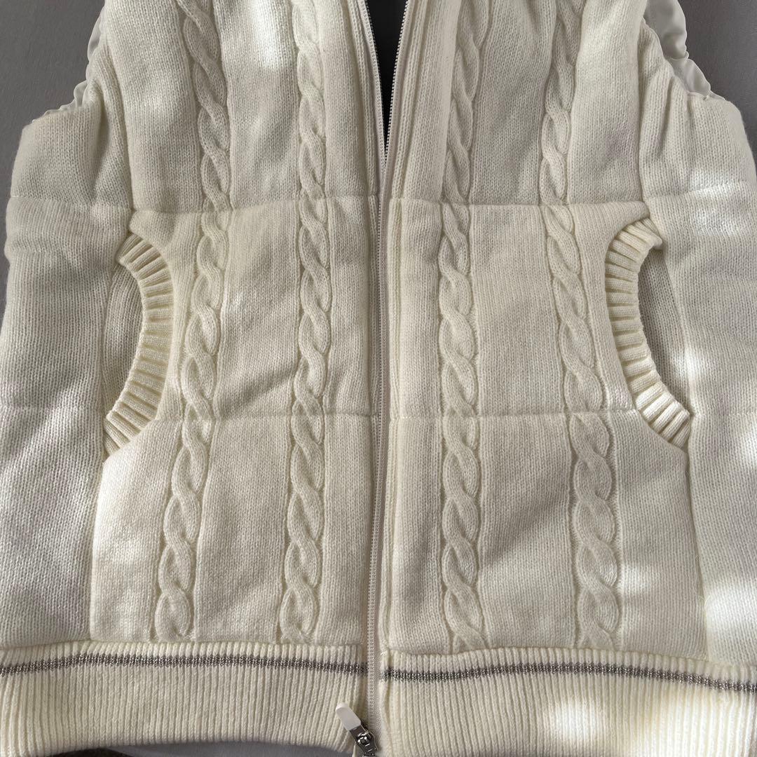 LE COQ SPORTIF フード付きベスト ホワイト