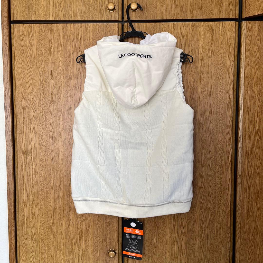 LE COQ SPORTIF フード付きベスト ホワイト