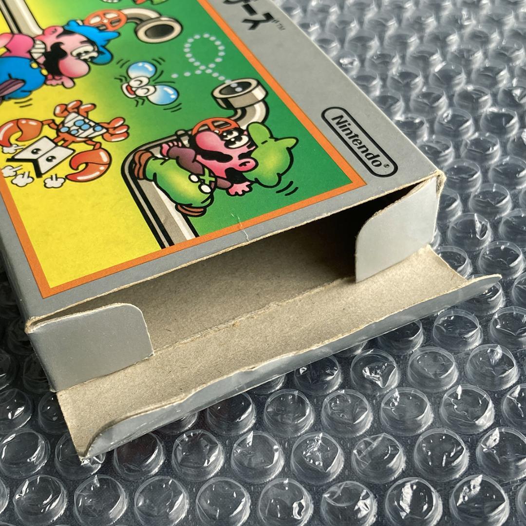 【エラープリント・印刷ズレ】ファミコン　ソフト　カセット　マリオブラザーズ　銀箱