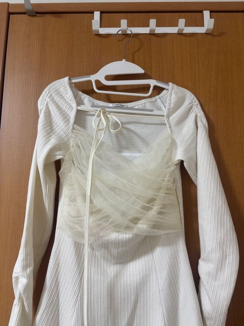 Cross tulle flare mini onepiece エムミーエメ