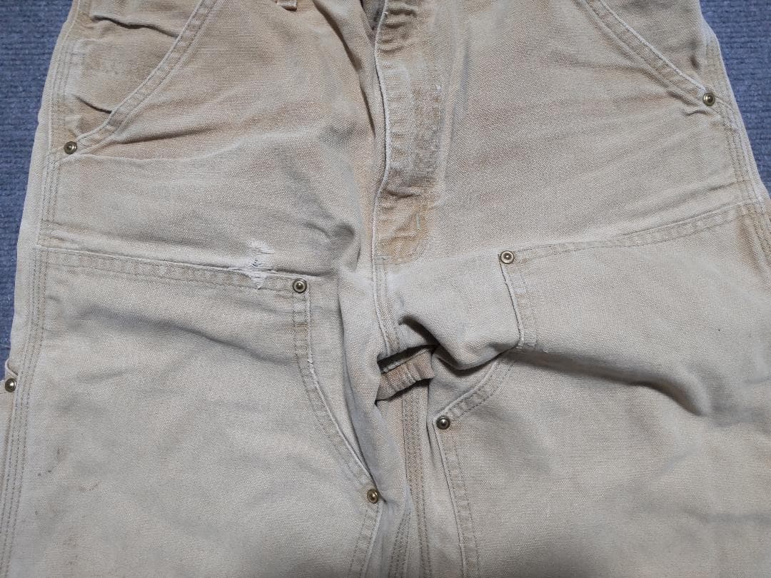 W31×Ⅼ34 Carhartt ダブルニー ベージュ