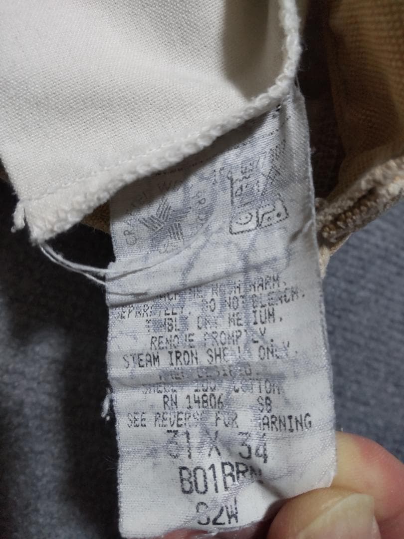 W31×Ⅼ34 Carhartt ダブルニー ベージュ