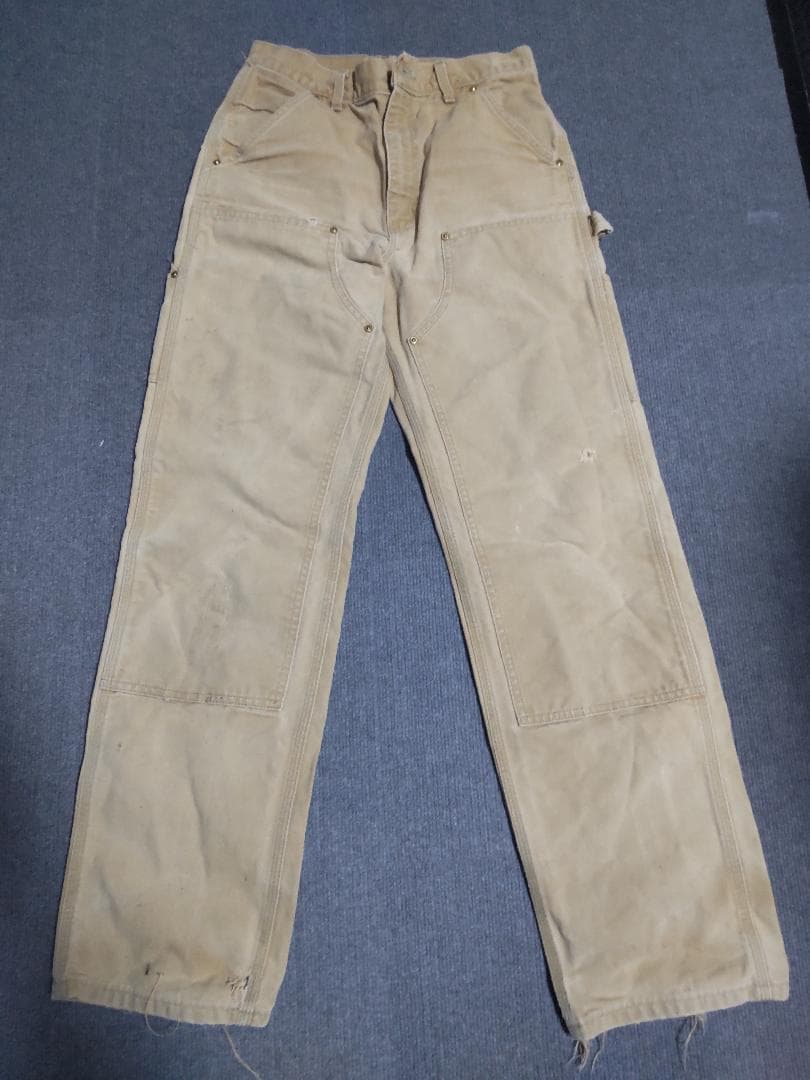 W31×Ⅼ34 Carhartt ダブルニー ベージュ