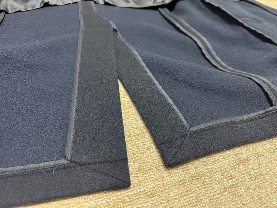 SHIPS Super 140's MELTON CAR COAT Lネイビー