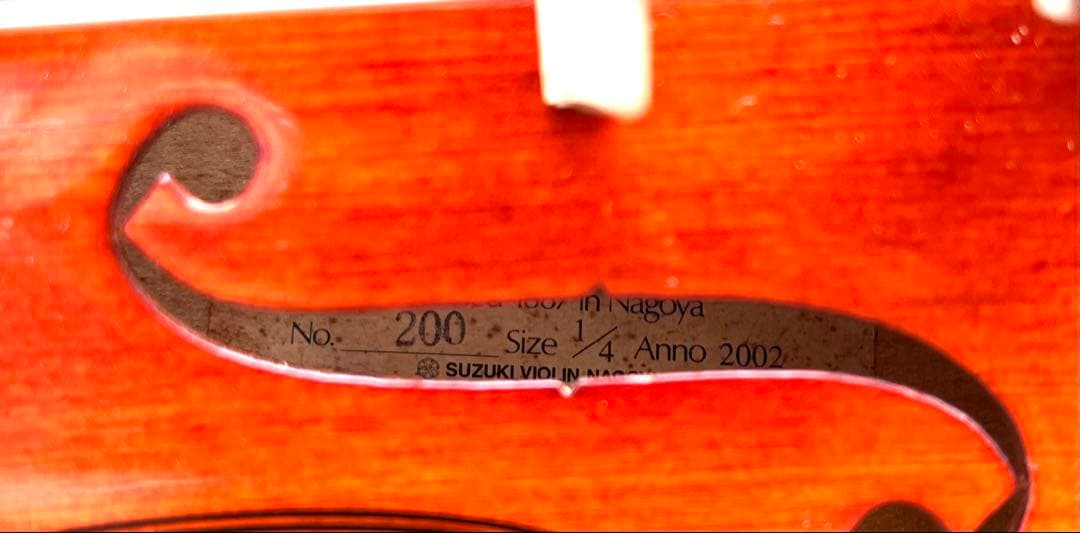 SUZUKI 子供用 バイオリン 1/4