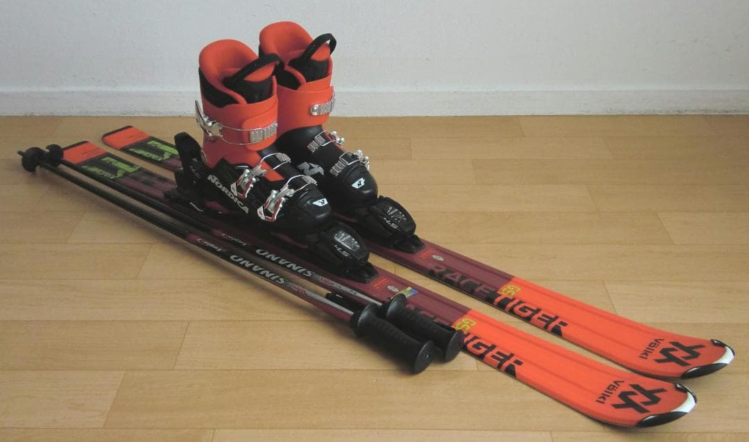 ■送料無料■VOLKL■子供用スキーセット■130/23.5■GRIPWALK■