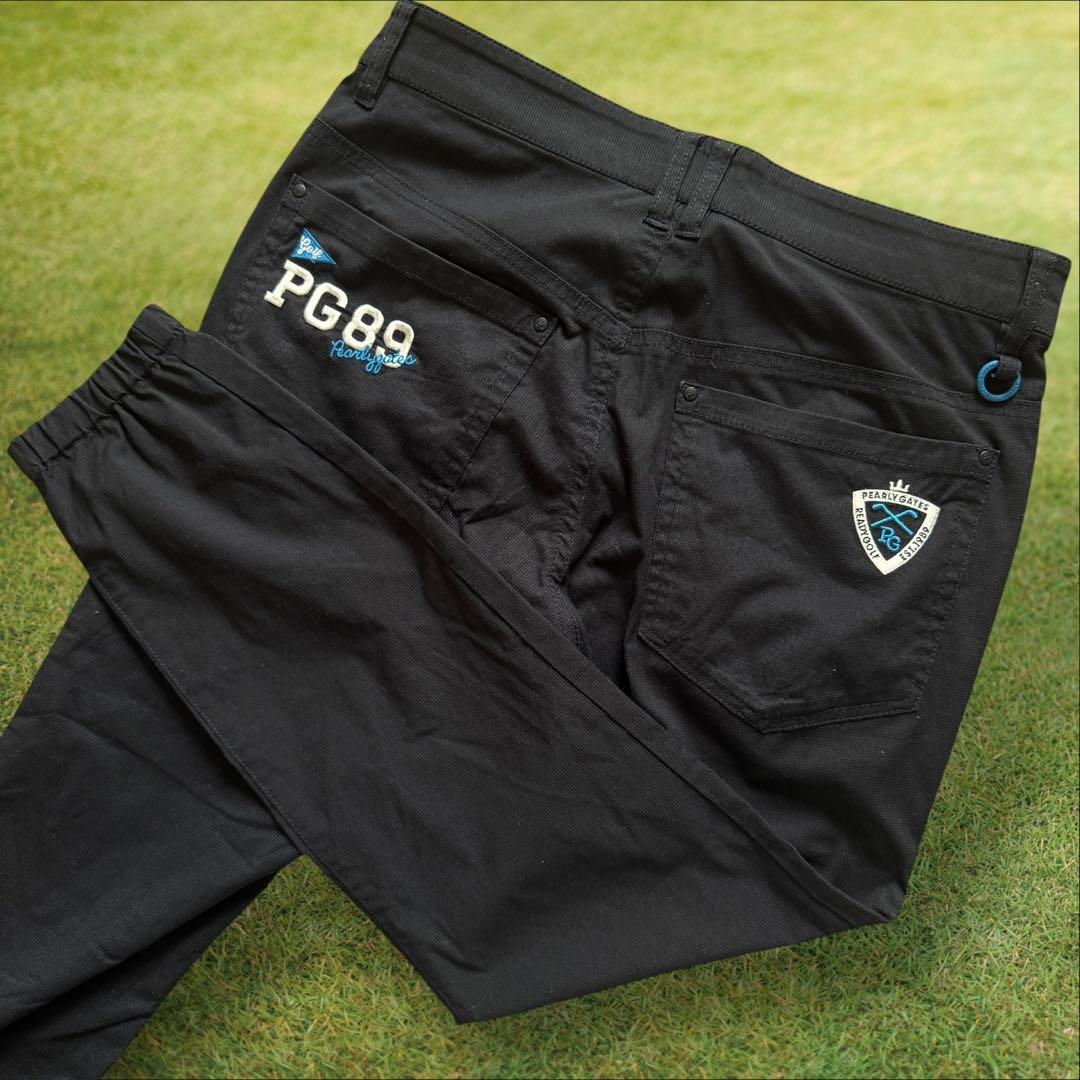 パーリーゲイツ　ジョガーパンツ　S〜M相当　紺　濃紺　ネイビー　コットン素材　3