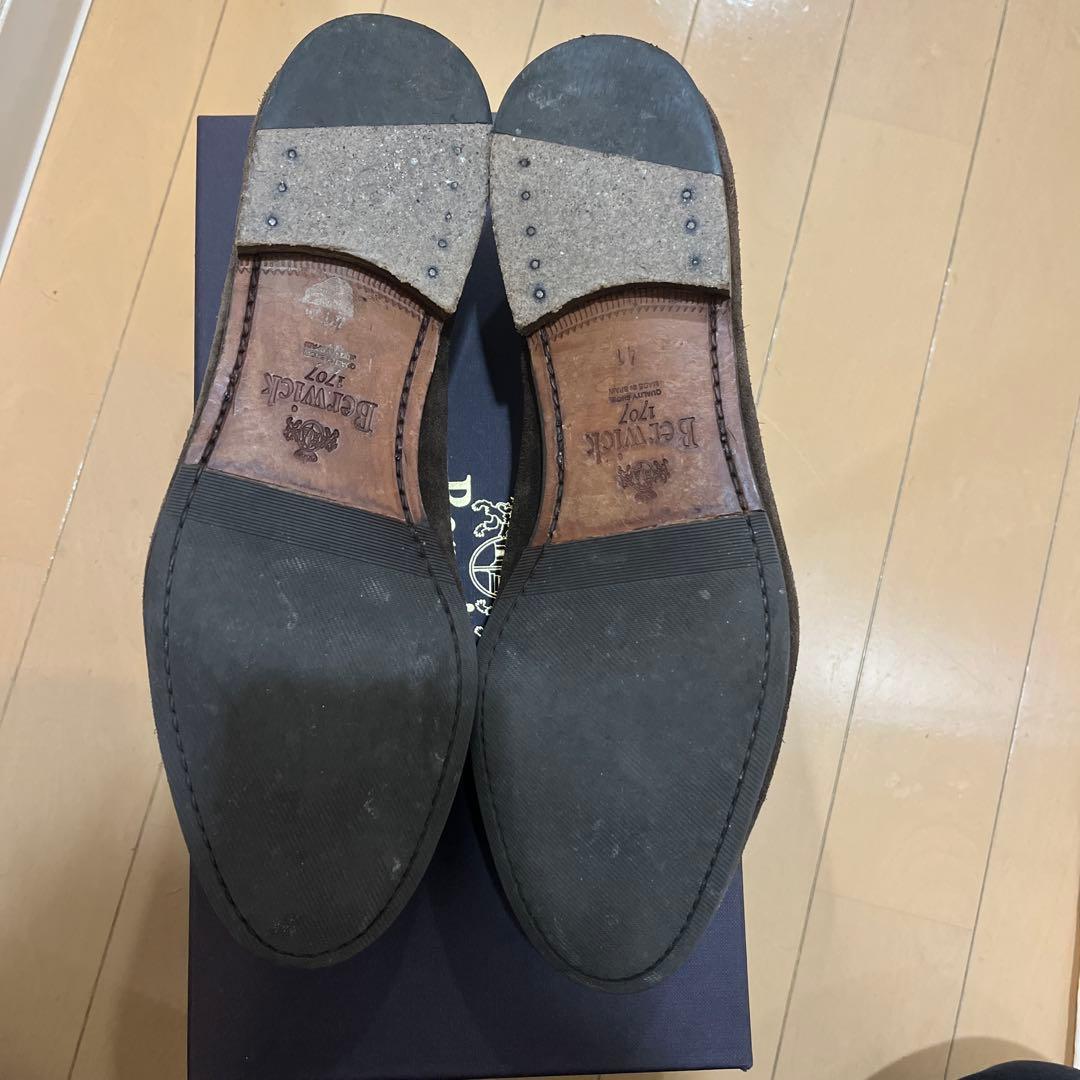 Berwick タッセルローファー ダークブラウン 41 シューツリー付