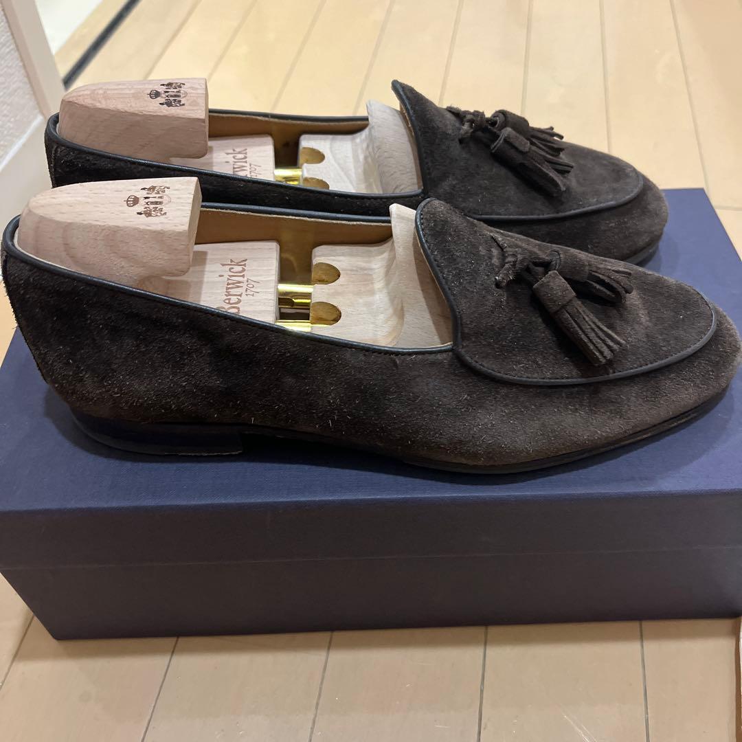 Berwick タッセルローファー ダークブラウン 41 シューツリー付