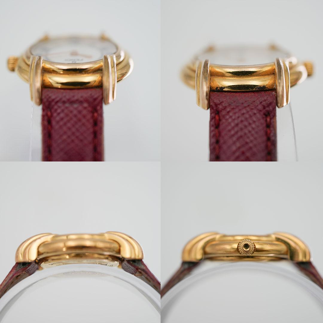 【稼働】FENDI 350L ゴールド レディース 腕時計 純正尾錠 ローマン