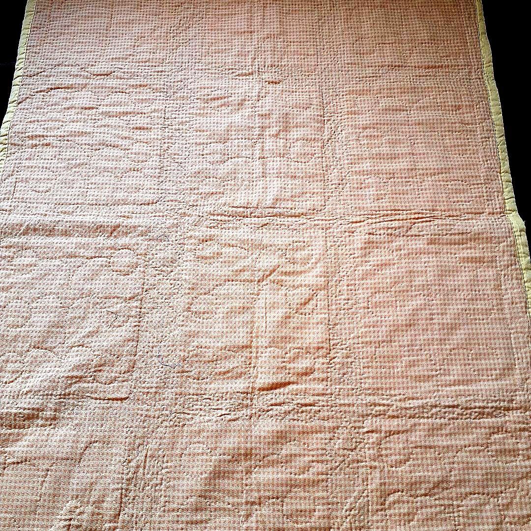 ★お値下げ⭐アンティーク刺繍の手縫いキルト　59⑤