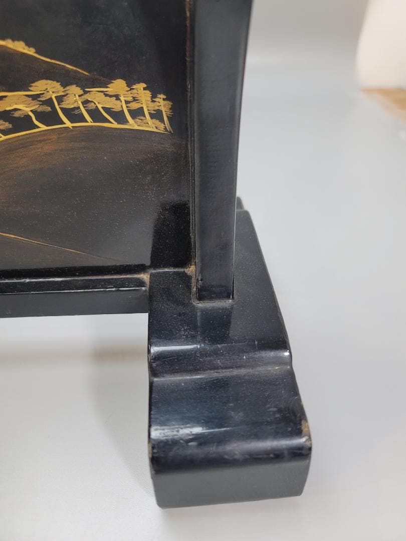 武具甲冑 山水図 刀掛 骨董品