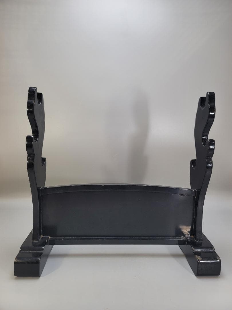 武具甲冑 山水図 刀掛 骨董品