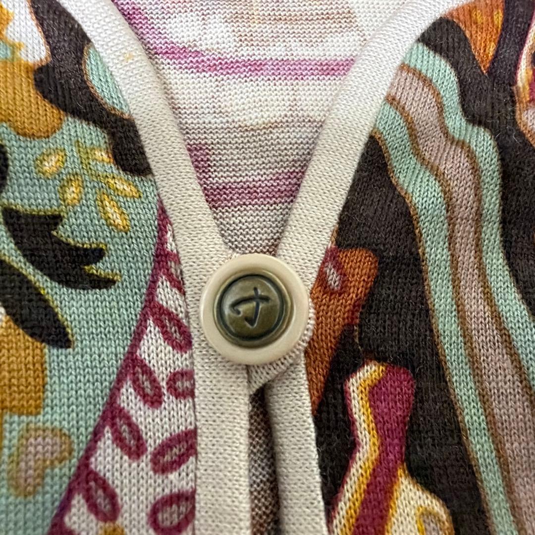 美品　レオナール　LEONARD ペイズリー柄　ワンピース　ベルト付き　　正規品