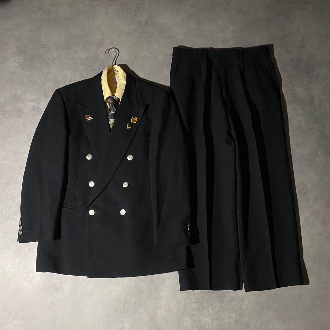 90s vintage レトロセットアップ スーツ ピンズ No.191成人式