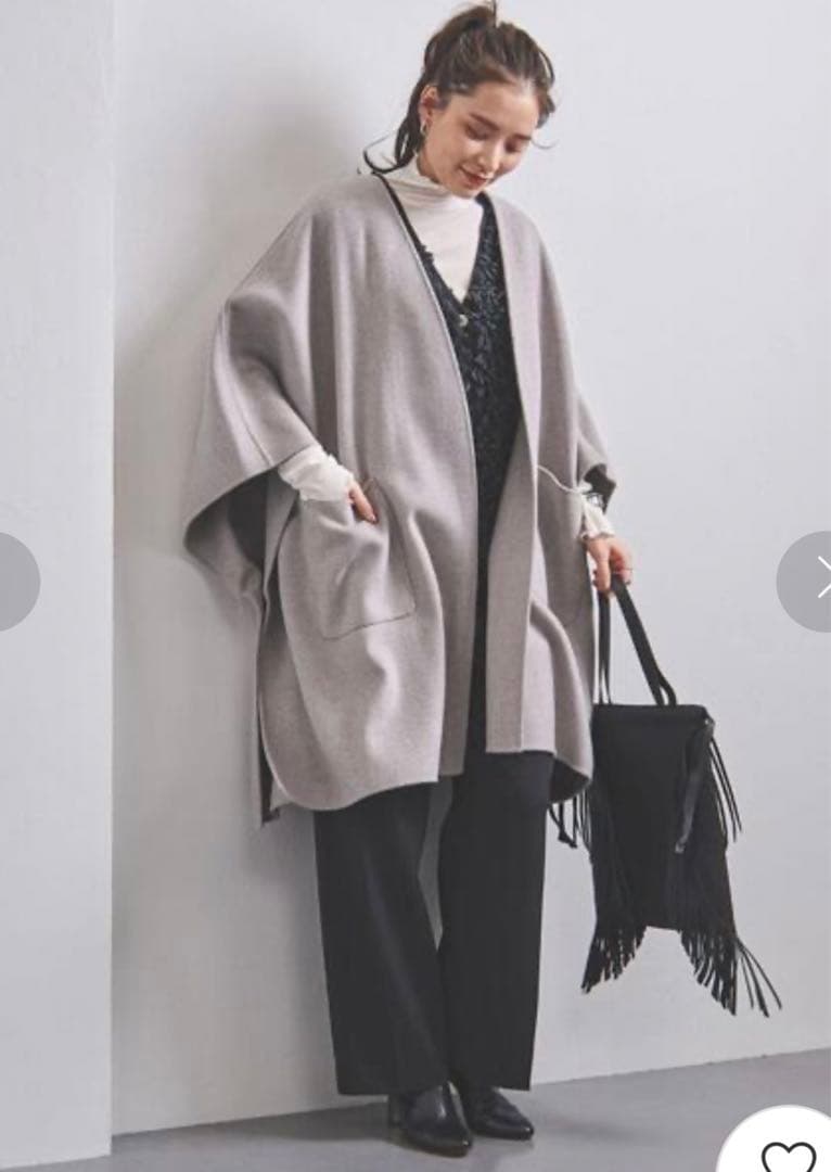 UNITED ARROWS リバーポンチョコート