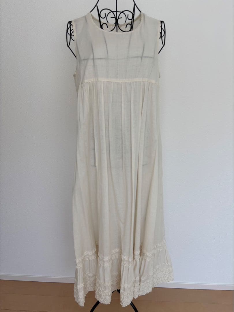 ピンクハウス シフォン＆ローンレイヤードワンピース