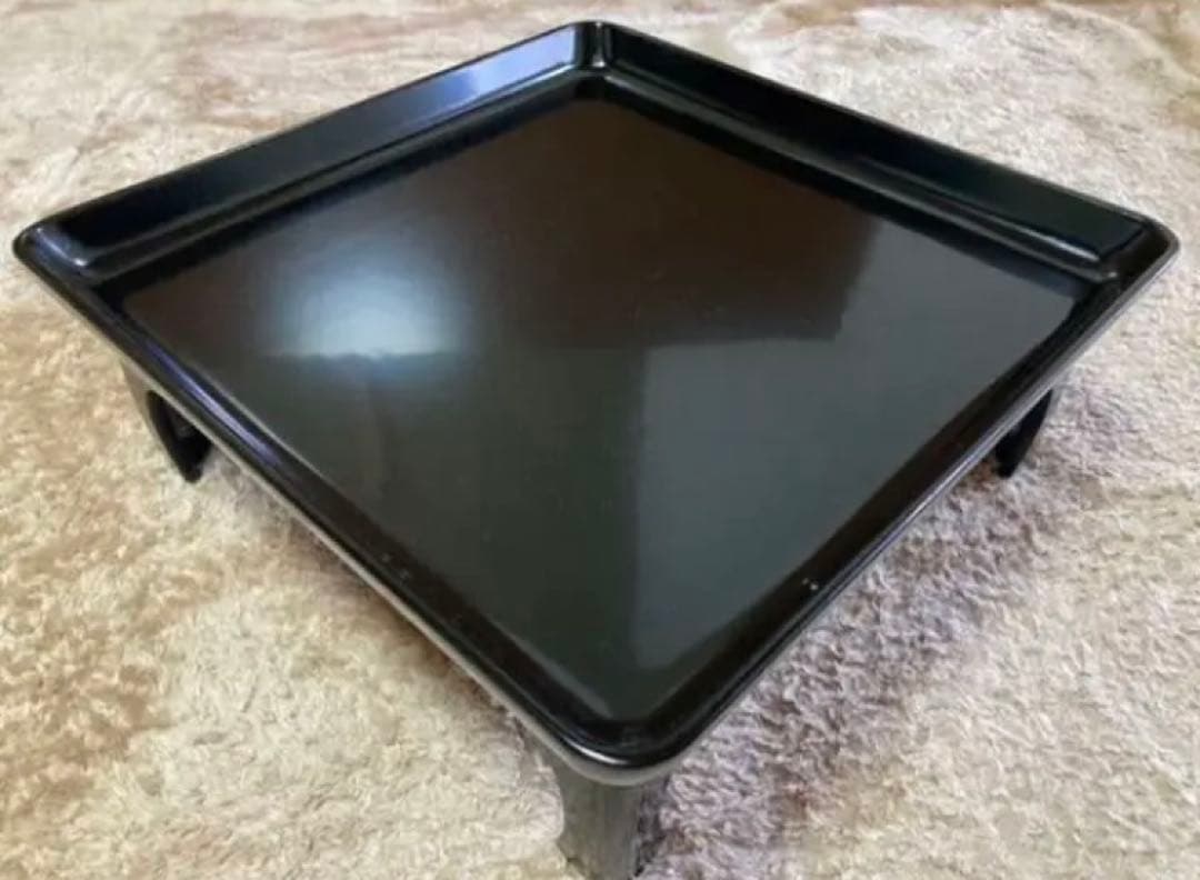 【美品】輪島塗　会席本膳　椀五客　四脚膳　惣黒