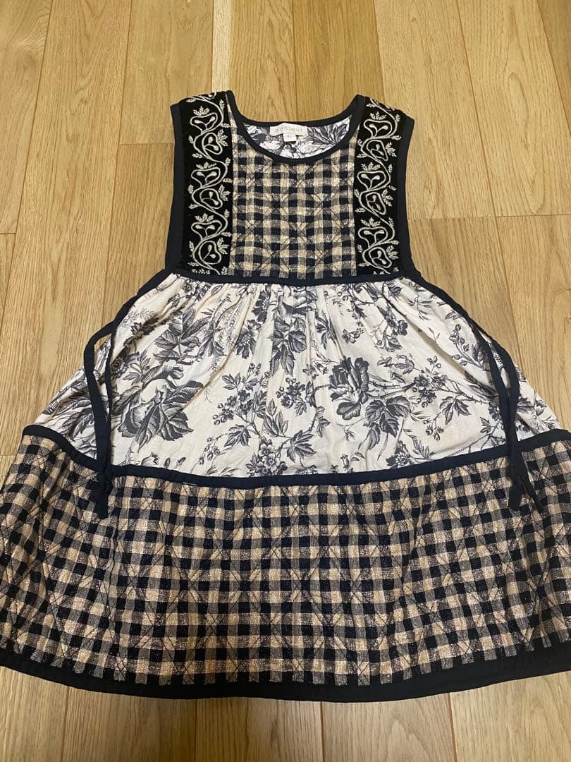 ワンピース Bonjour diary CHASUBLE PINAFORE DRESS