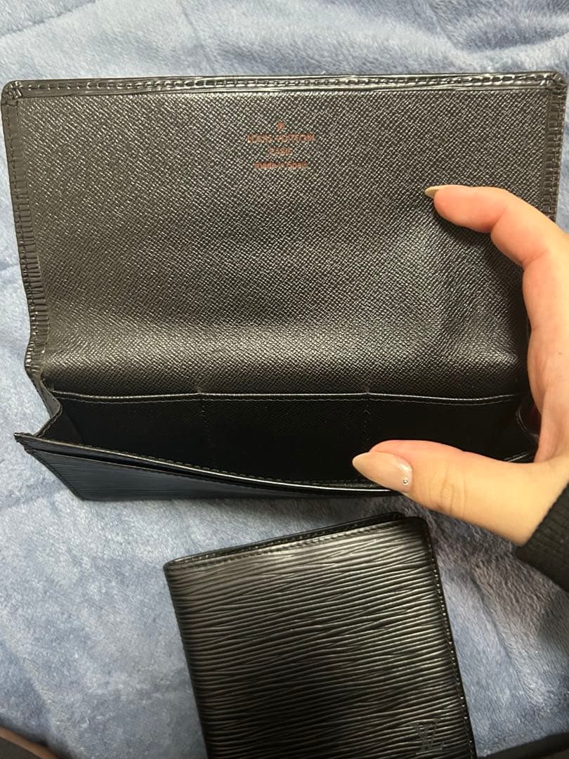 ルイヴィトン エピ 長財布・財布 2点セット 黒 ベタつきなし