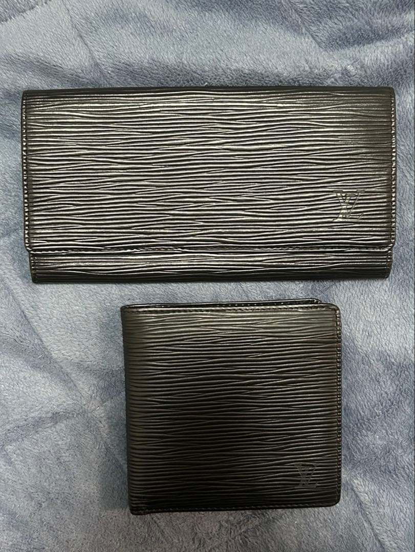 ルイヴィトン エピ 長財布・財布 2点セット 黒 ベタつきなし