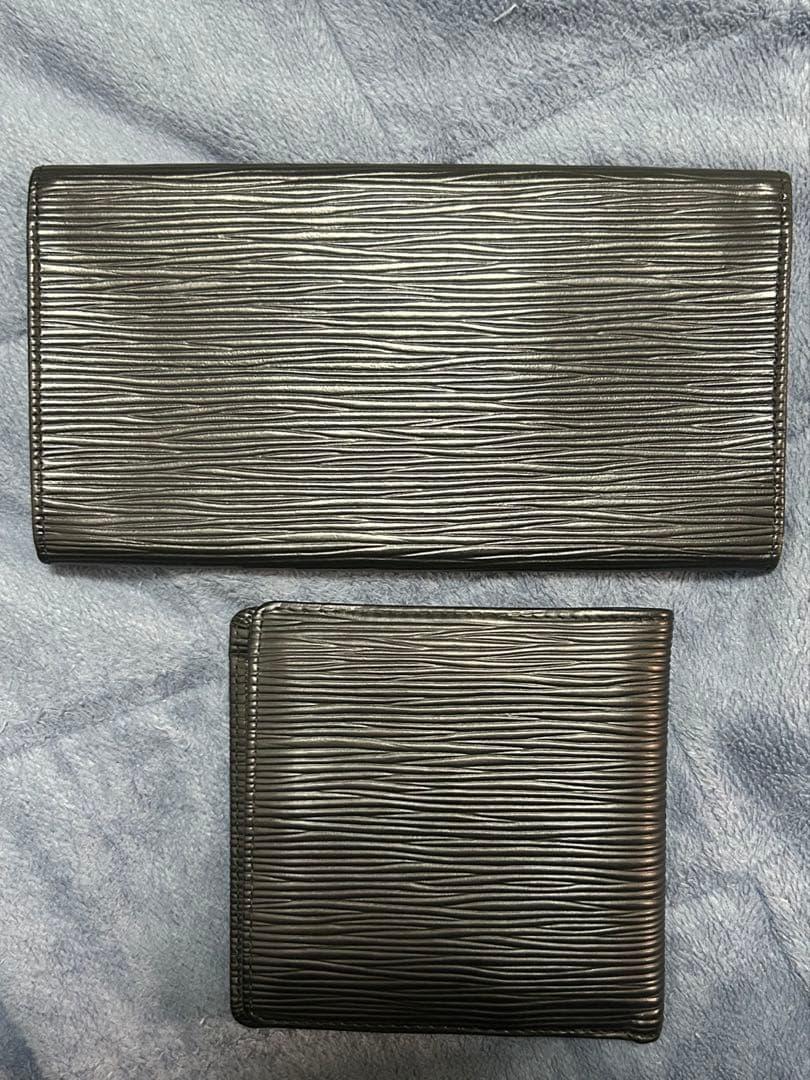 ルイヴィトン エピ 長財布・財布 2点セット 黒 ベタつきなし