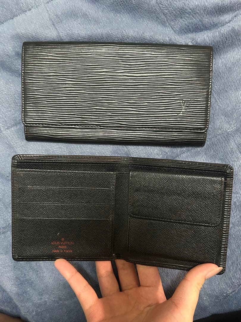 ルイヴィトン エピ 長財布・財布 2点セット 黒 ベタつきなし