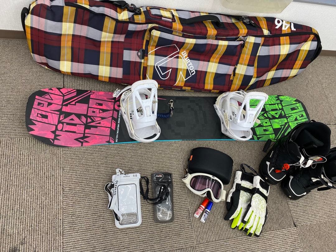 K2 Burton ボード・ブーツ・ビンディング・グローブ・ゴーグル ５点セット