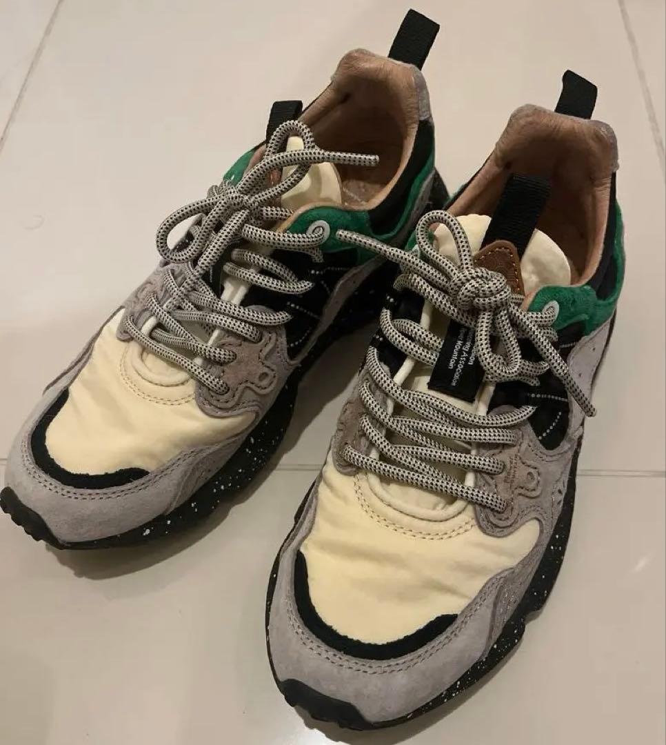 【cm】FlowerMOUNTAIN YAMANO3　ベージュ✕グリーン