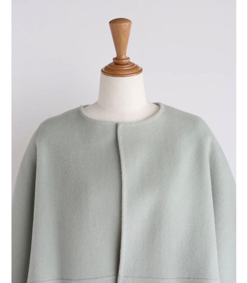 新品　girlish リバーウールコート　ミント