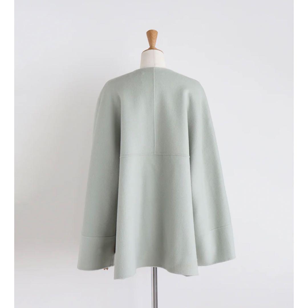 新品　girlish リバーウールコート　ミント
