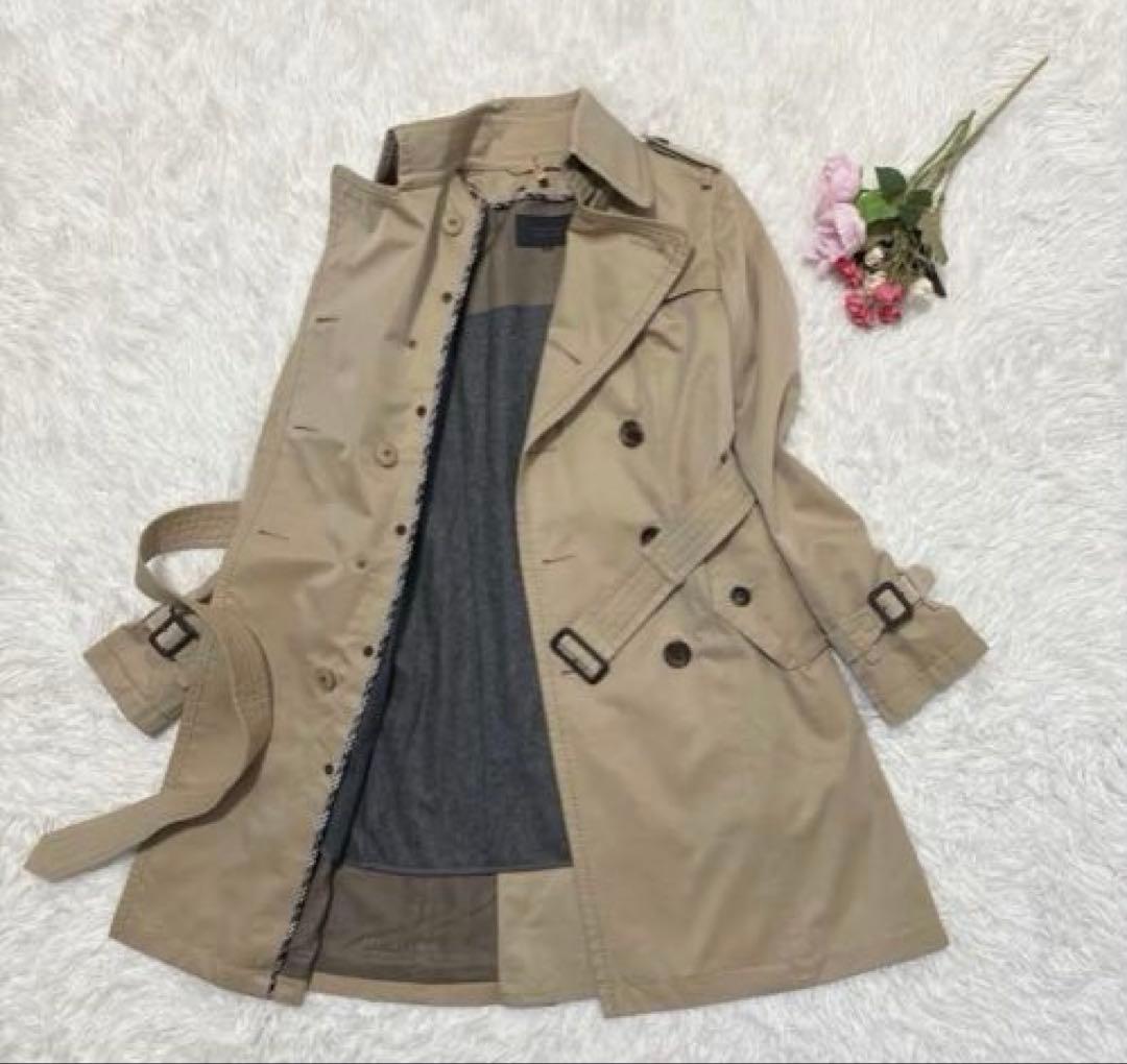 バーバリーブラックレーベル トレンチコート ライナー シャドーホース Ｍ