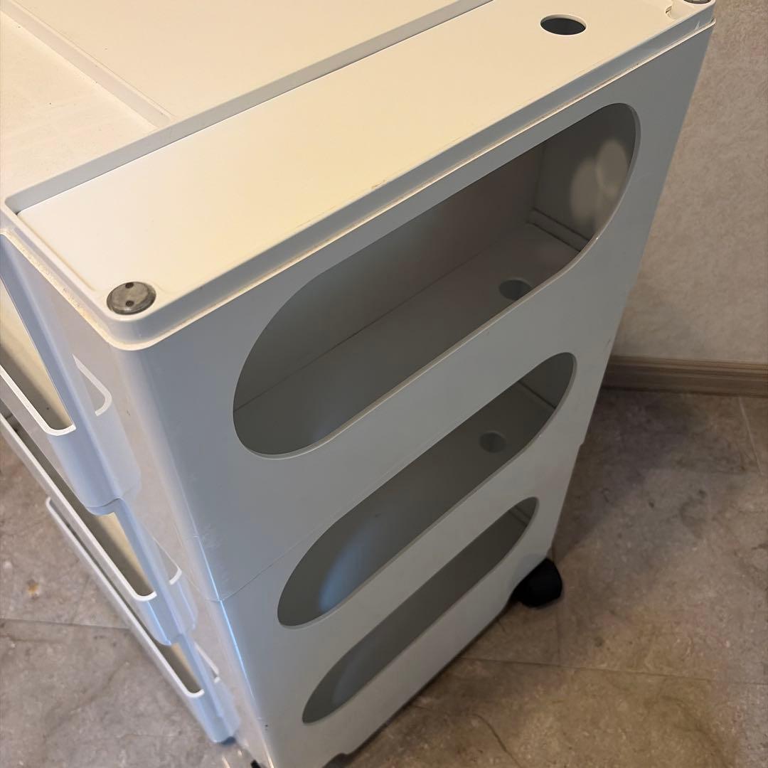 ボビーワゴン3段・5トレー（ホワイト）