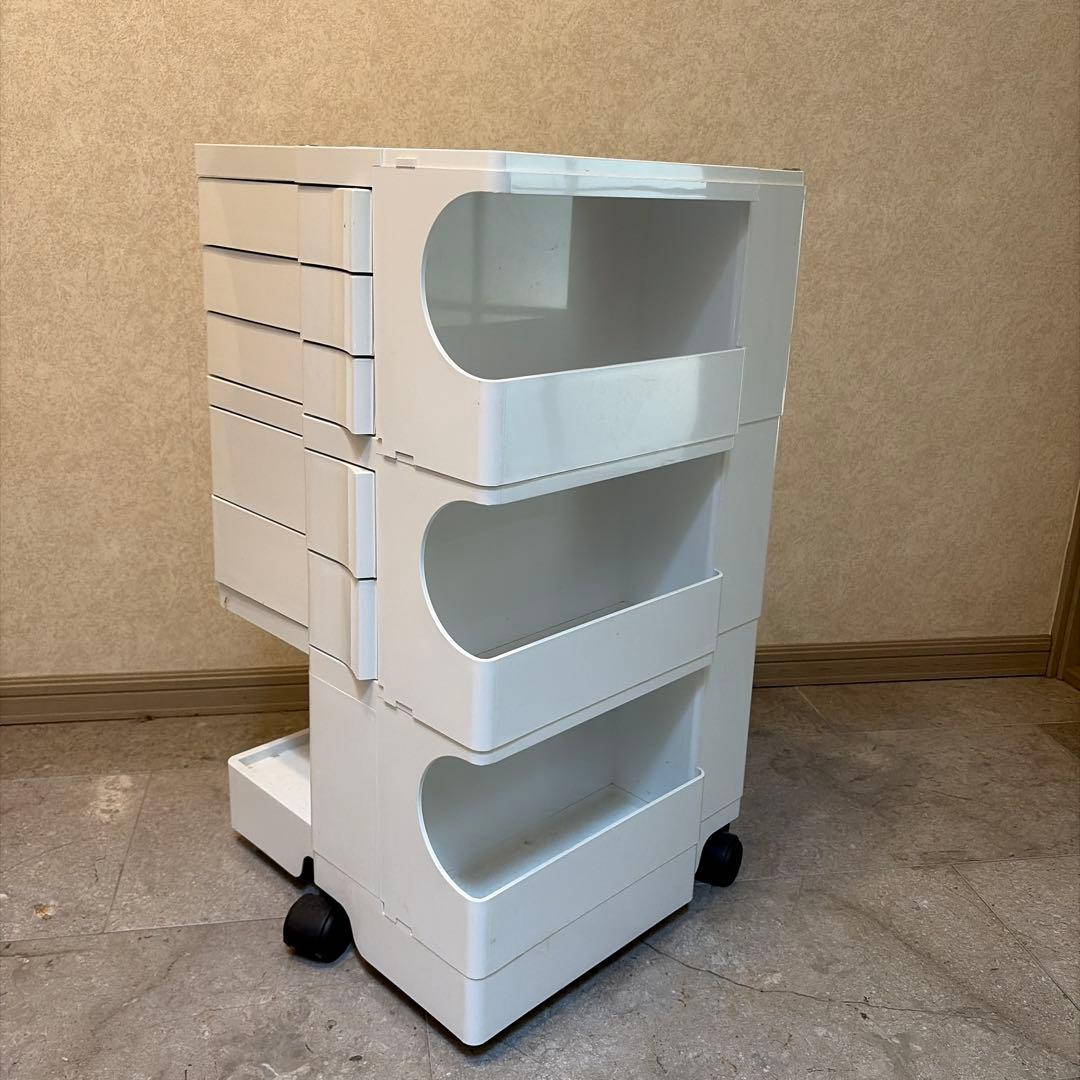 ボビーワゴン3段・5トレー（ホワイト）